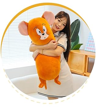 Amazon.co.jp: [Hushan] ロングピロー ネコ ネズミ ぬいぐるみ
